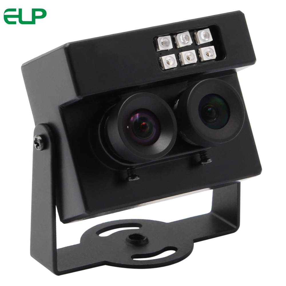 ELP Face Recognition &Biological Detection Dual Lens USB Camera RGB